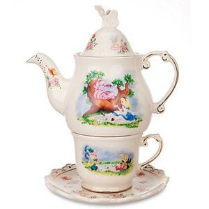 Rare Disney Alice in Wonderland Tea Set MIB